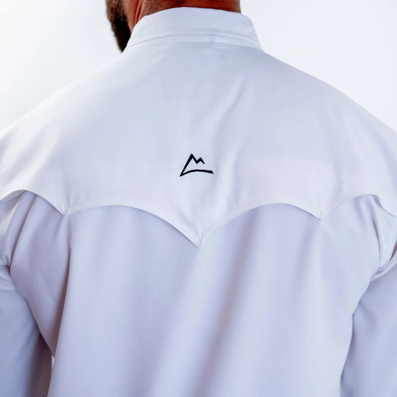 Camisa Denver Fishing Manga Larga Blanca con Ventilación