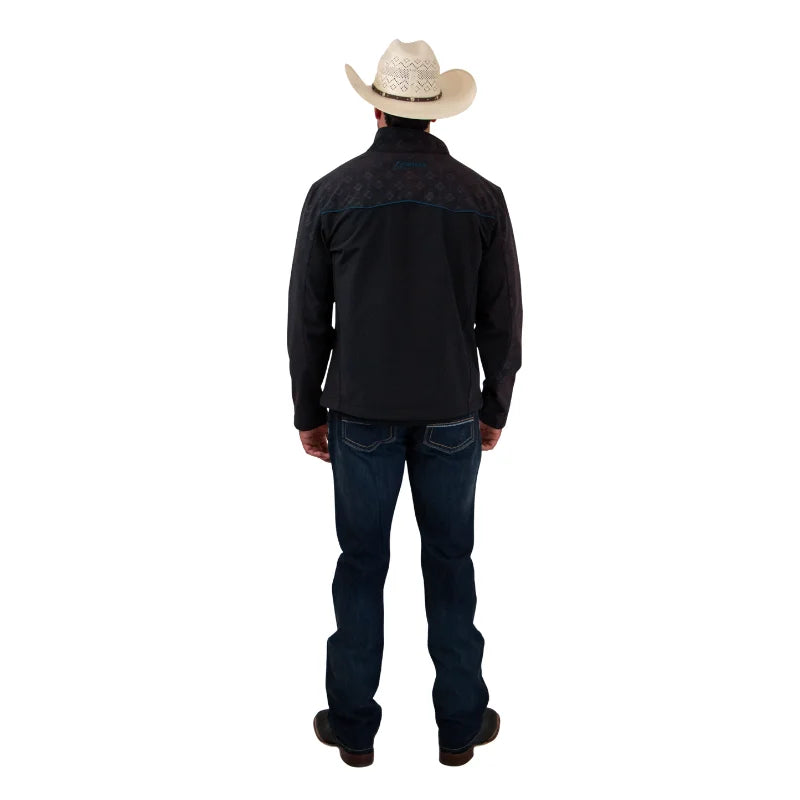 Chamarra Icy Denver Vaquera Impermeable Negra y Azul Marino