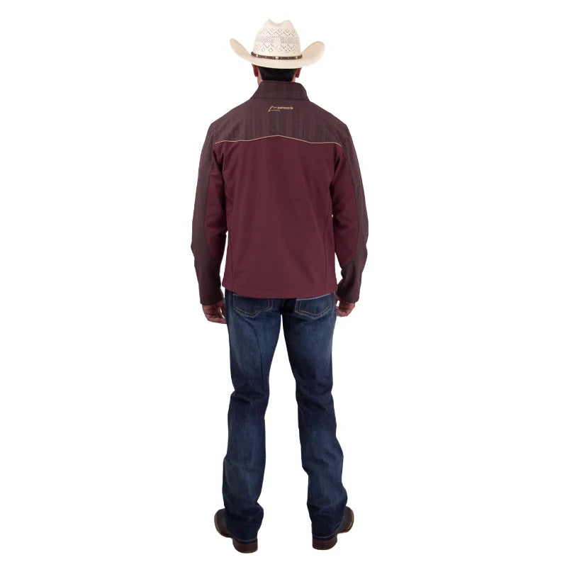 Chamarra Vaquera Impermeable Tinto y Khaki para Caballero
