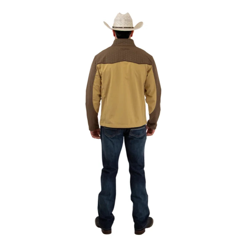 Chamarra Vaquera Impermeable Khaki y Café para Caballero