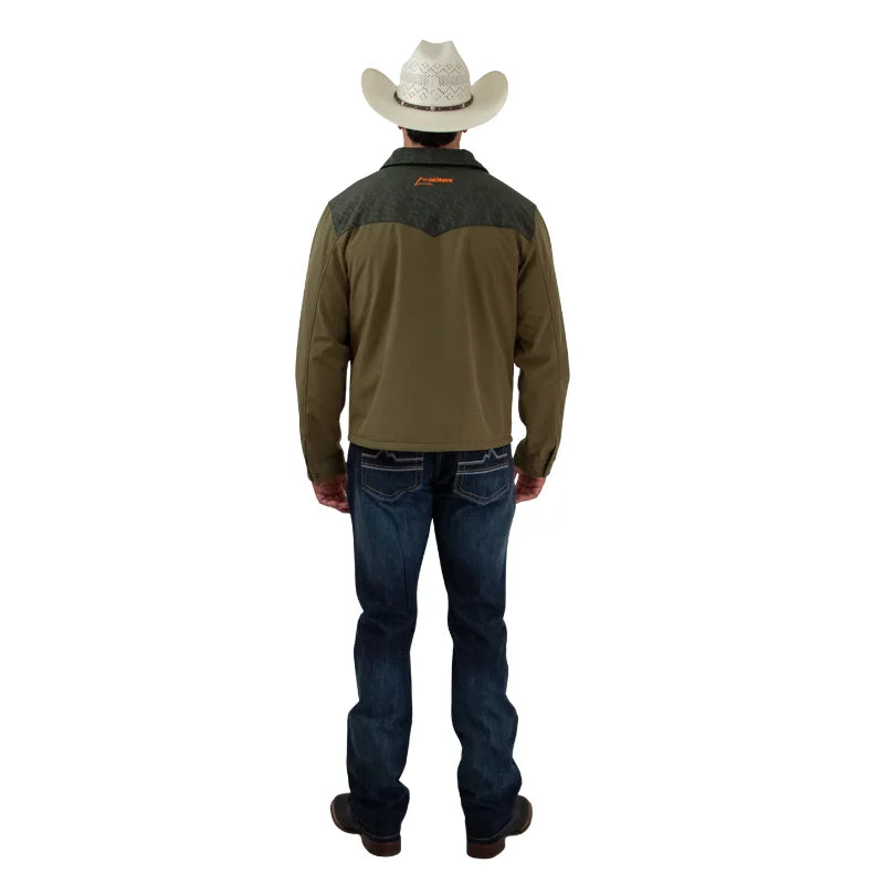 Chamarra Icy Denver Vaquera Impermeable Verde Olivo