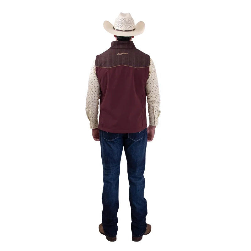 Chaleco Icy Denver Vaquero Impermeable Tinto y Khaki