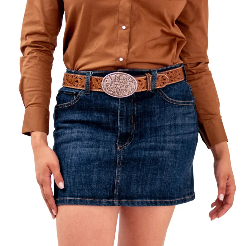 Falda Vaquera de Mezclilla para Dama con Stretch