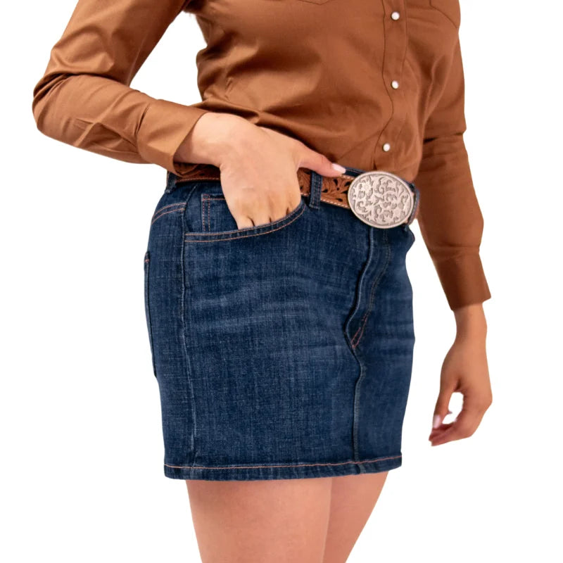 Falda Vaquera de Mezclilla para Dama con Stretch
