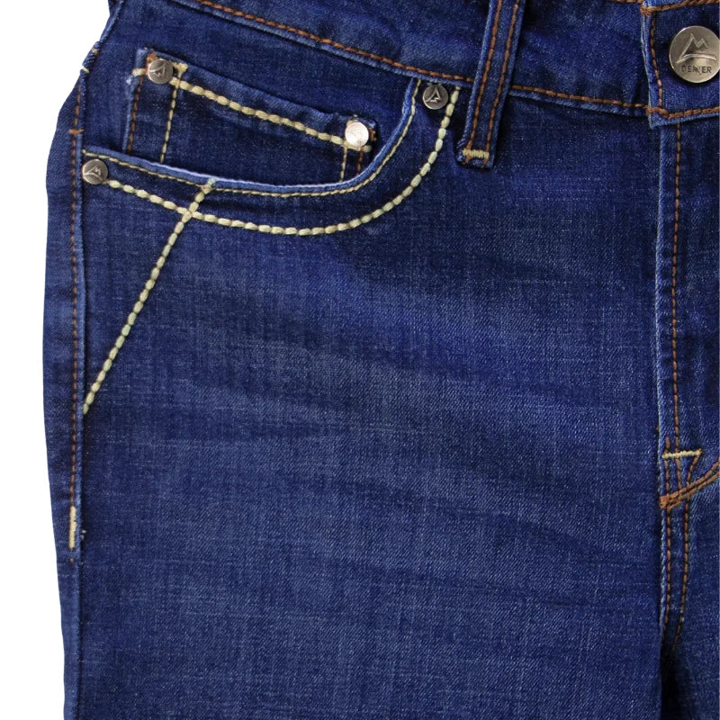 Jeans Vaqueros Cintura Alta Corte Bota para Dama