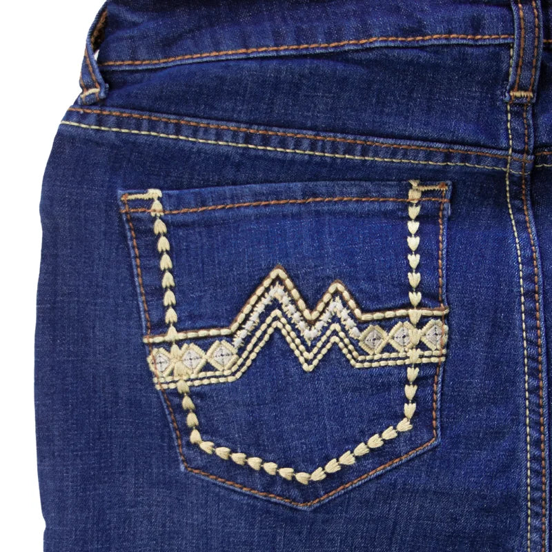 Jeans Vaqueros Cintura Alta Corte Bota para Dama