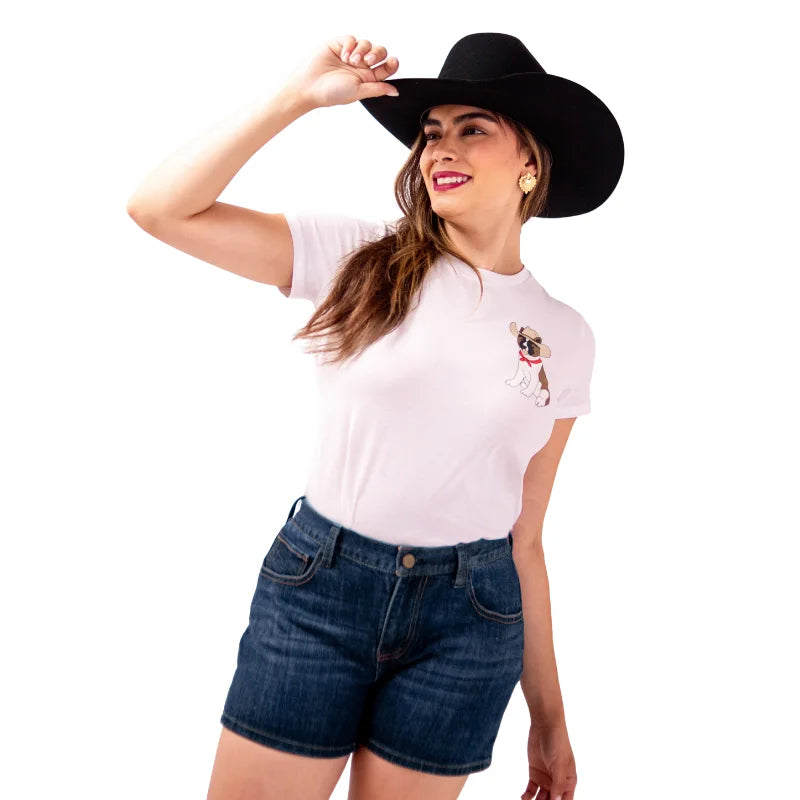 Short Vaquero de Mezclilla para Dama con Stretch