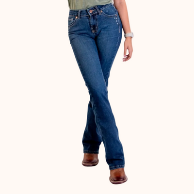 Jeans Vaqueros Azul Oscuro Stretch