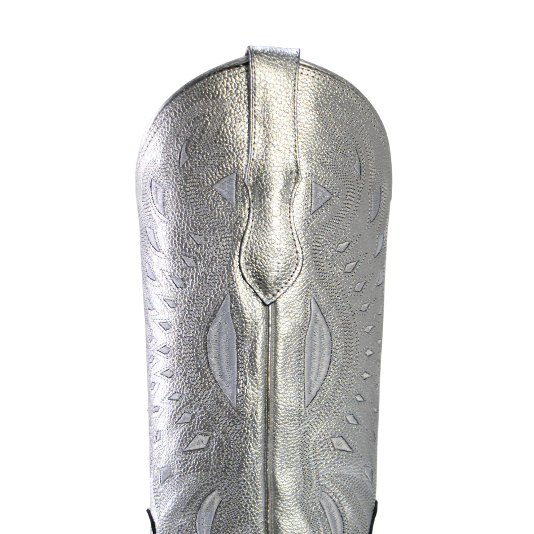 Botas Vaqueras Sniptoe Metálico Plata