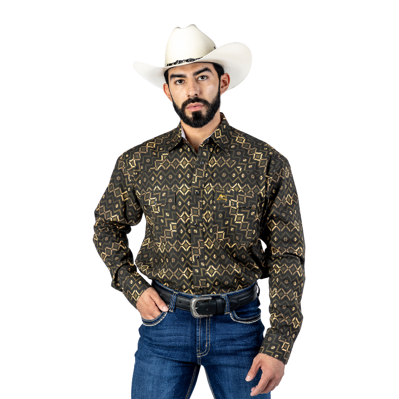 Camisa Vaquera Icy Denver Mosaico Nativo