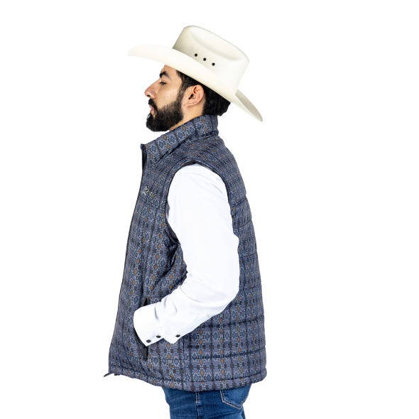 Chaleco Nylon Tribal Azteca Navy Blue