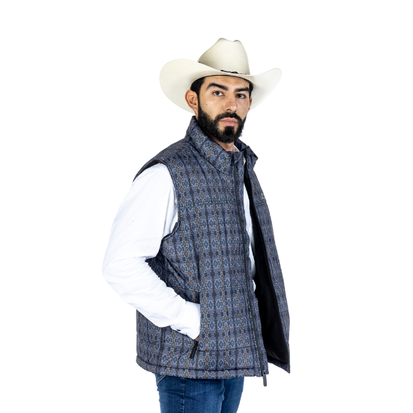 Chaleco Nylon Tribal Azteca Navy Blue