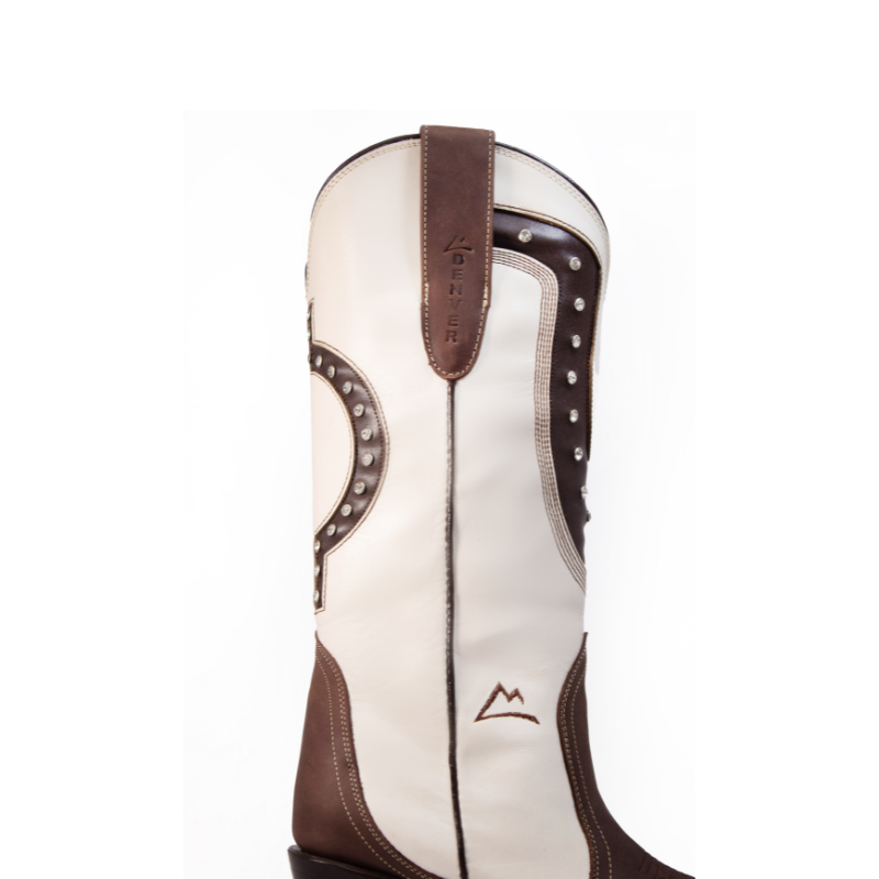 Bota Vaquera Lucky Café de Piel con Horma Ruth