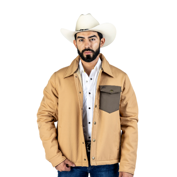 Chamarra Spandex Embroidery Brown/Khaki