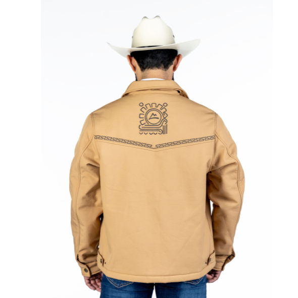 Chamarra Spandex Embroidery Brown/Khaki