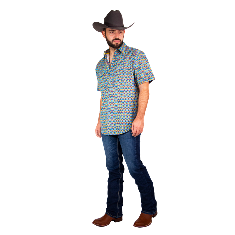 Camisa Vaquera Frisco Étnico Tapete