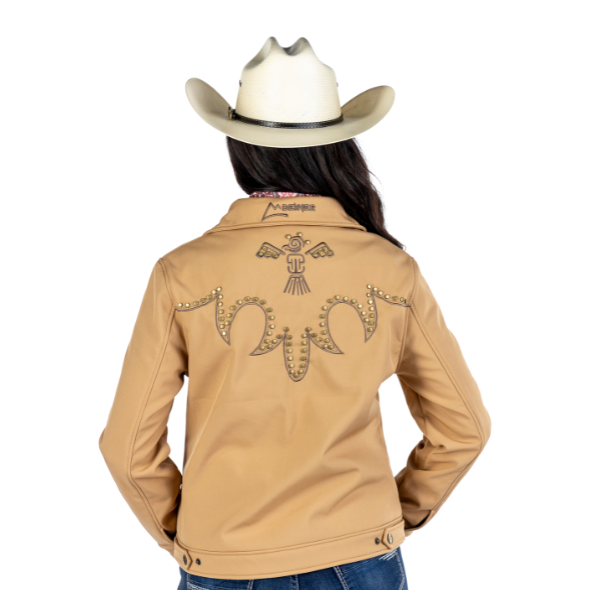 Chamarra Vaquera Denver Spandex Kahki