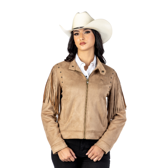 Chamarra Vaquera Denver Suede Kahki