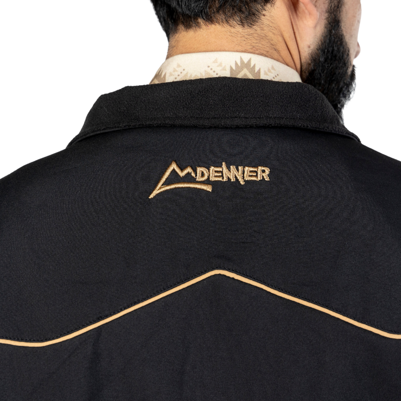 Chamarra Spandex Black-Kahki RIbete