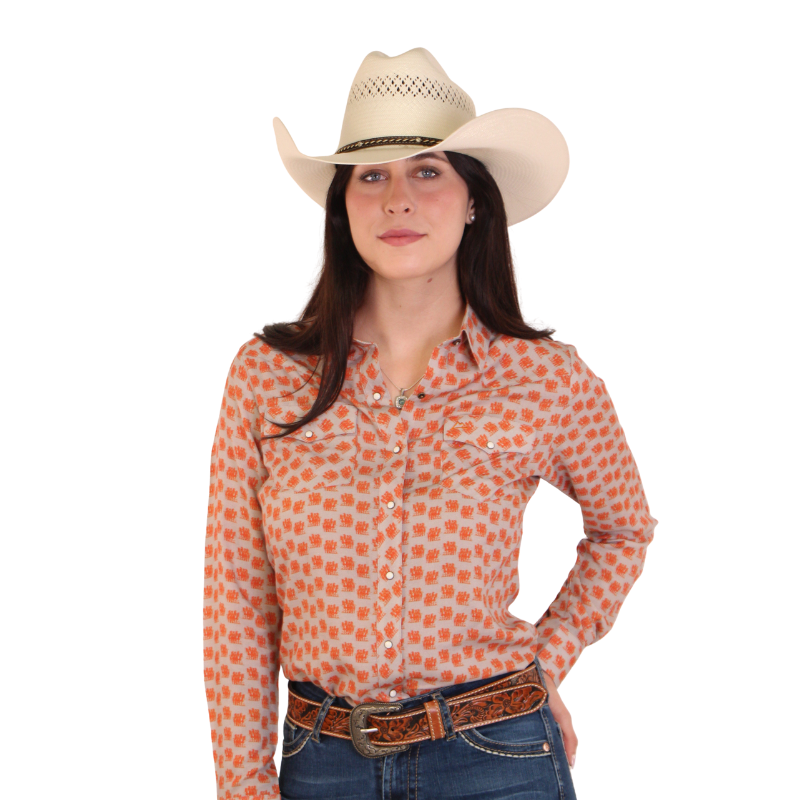 Camisa Vaquera Dama Estampado Vaqueras