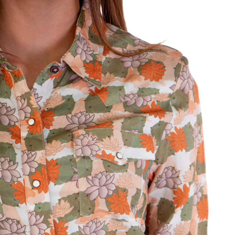 Camisa Mujer Icy Denver Estampado Cactus