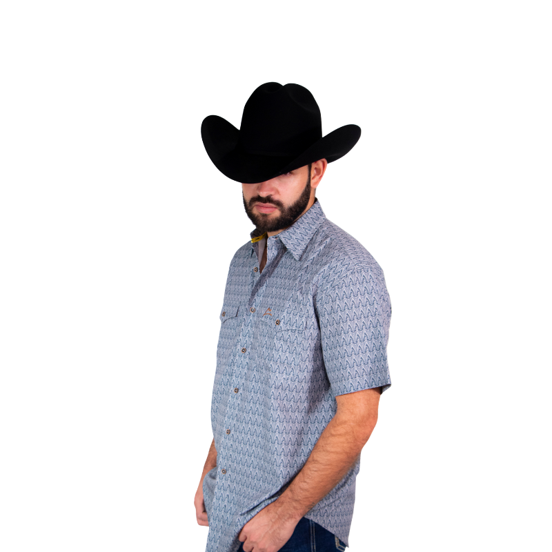 Camisa Vaquera Frisco Estampado Mosaico Bóveda