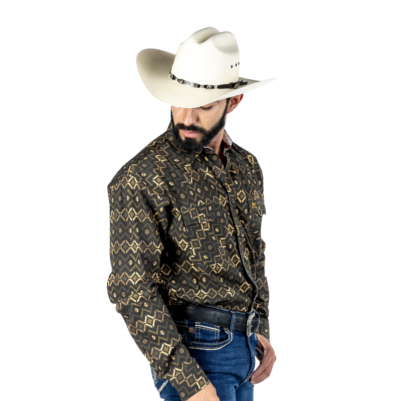 Camisa Vaquera Icy Denver Mosaico Nativo