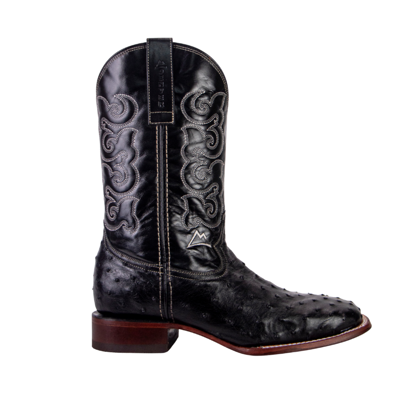 Bota Avestruz Negra Bulldog Hombre