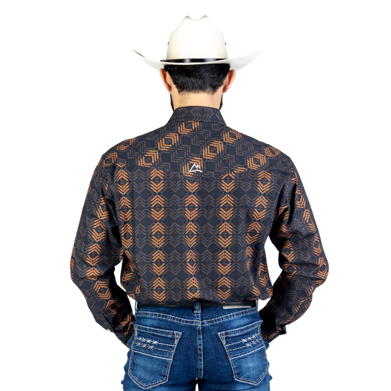 Camisa Vaquera Icy Denver Tribal Romboide