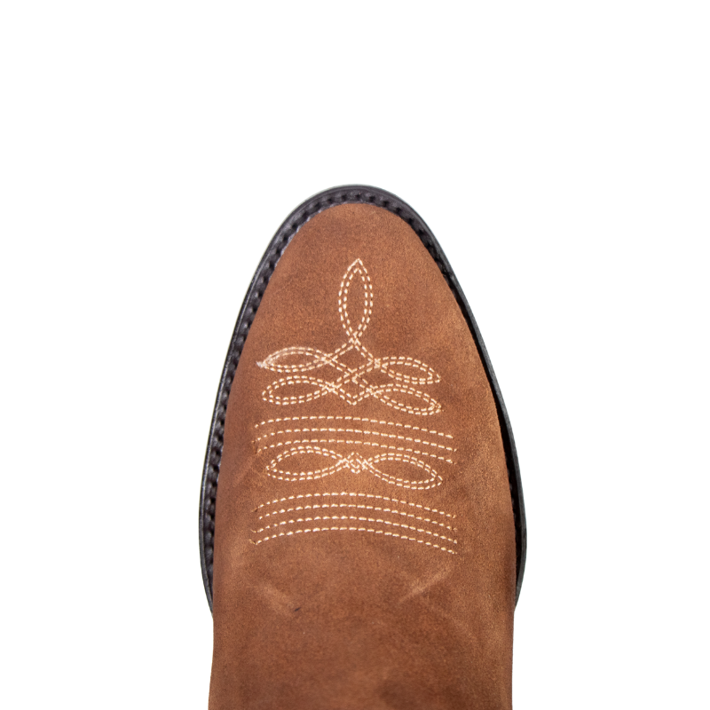 Bota Vaquera California Gamuza Tabaco