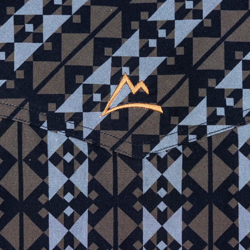 Camisa Vaquera Icy Denver Mosaico Triángulos