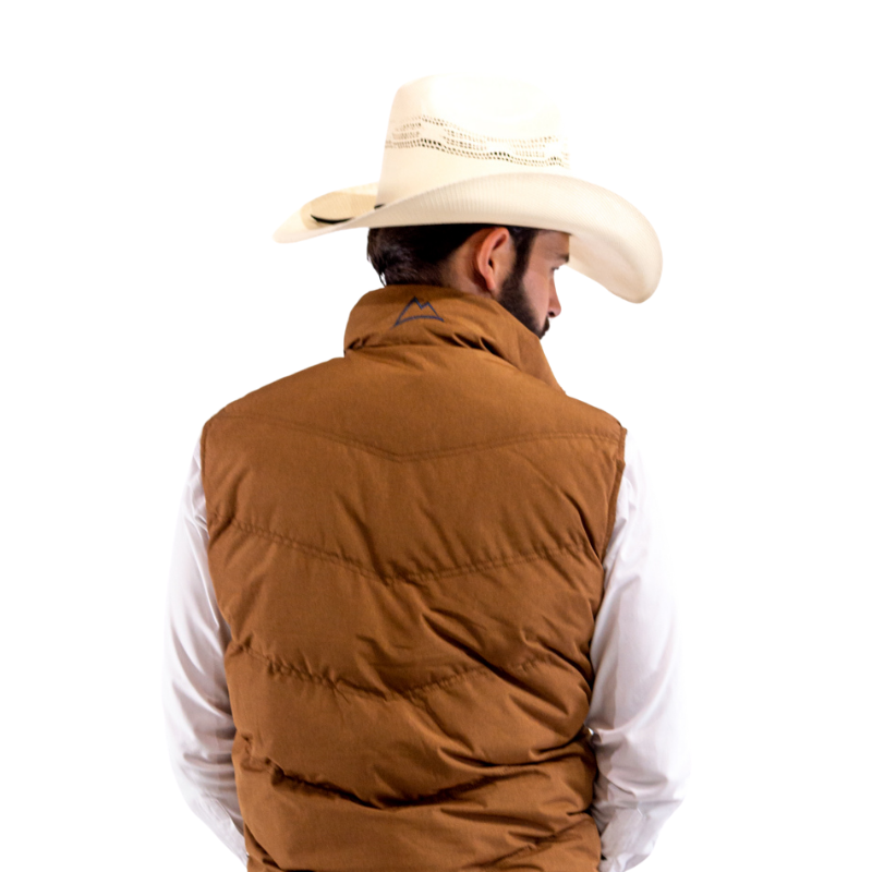 Chaleco Vaquero Doble Vista Camel-Navy