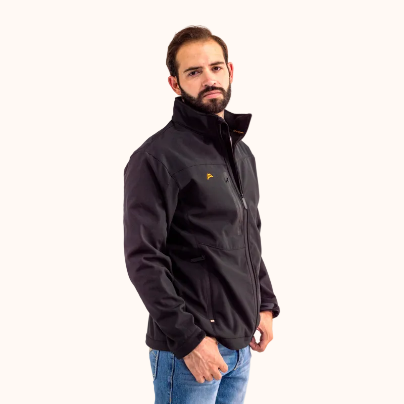 Chamarra Spandex Black-Orange