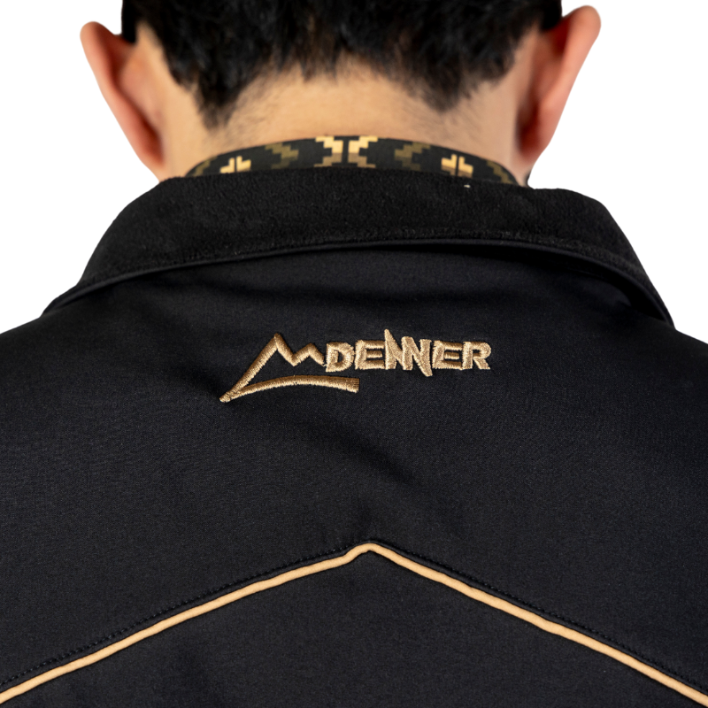 Chaleco Spandex Black-Khaki Ribete