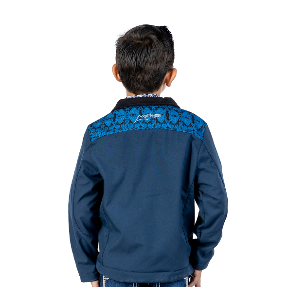 Chamarra Kids Spandex Repujado Navy/Dark Navy