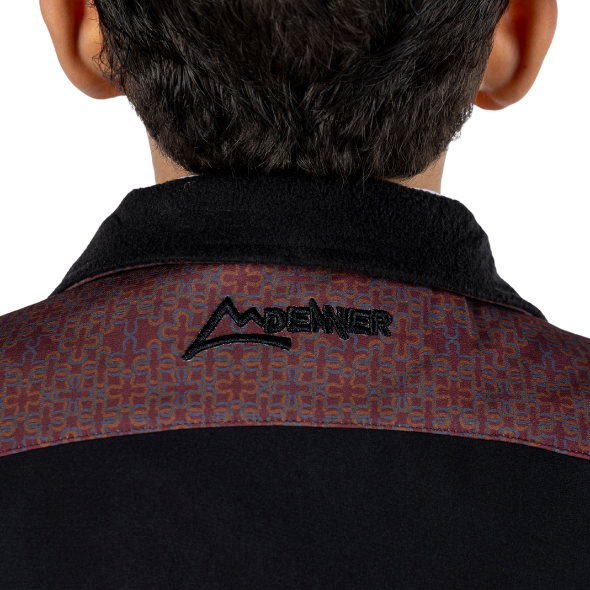 KD919-HM1 Chamarra Kids Spandex Herradura Marrón/Black