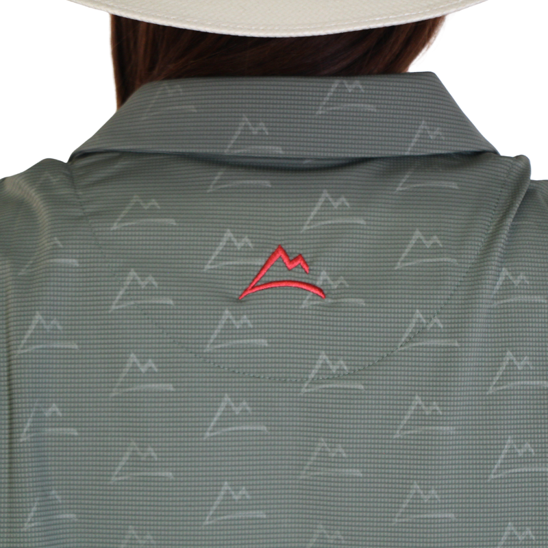 Polo Print Verde Amarillo para Mujer