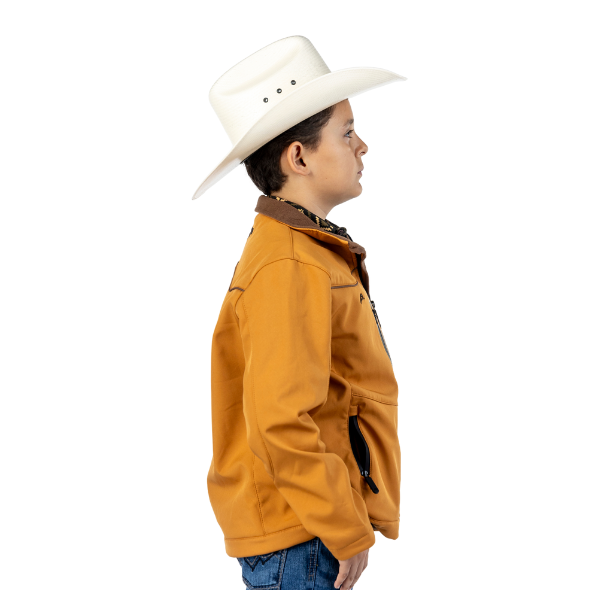 Chamarra Kids Spandex Yellow con Ribeteado