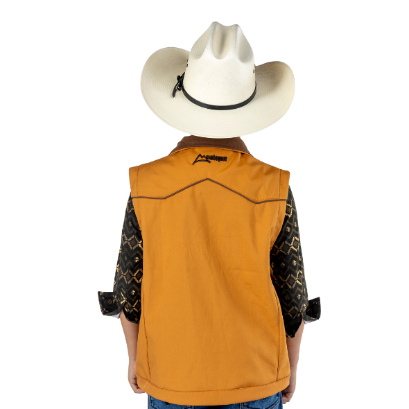 Chaleco Kids Spandex Yellow/Brown Ribete
