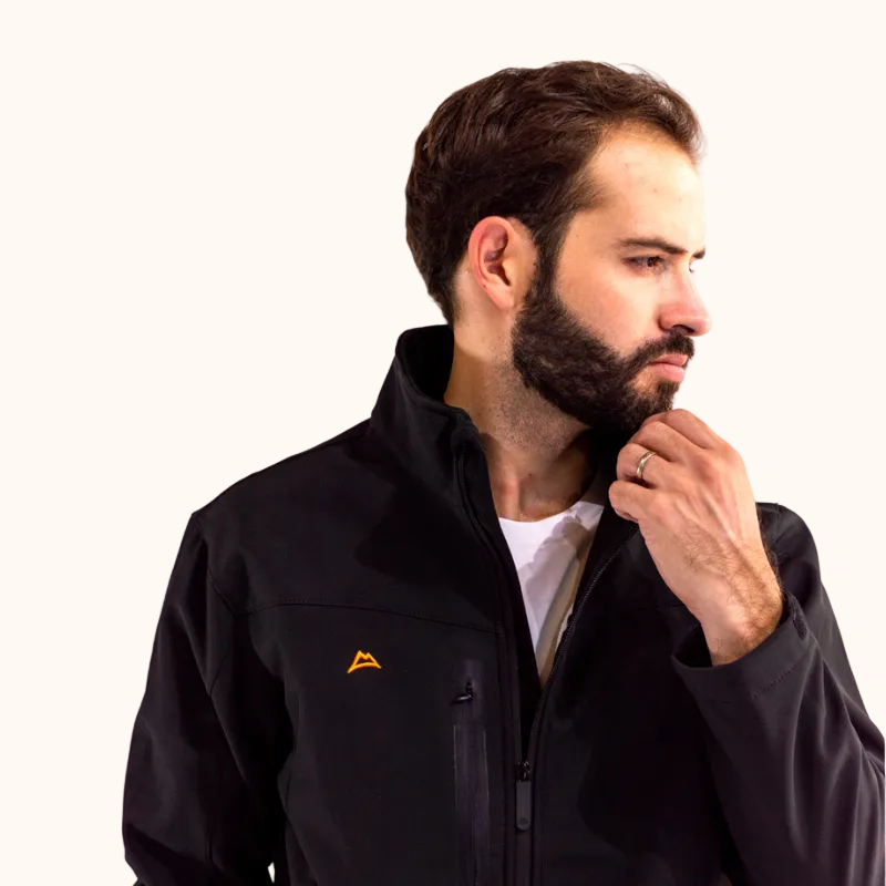 Chamarra Spandex Black-Orange