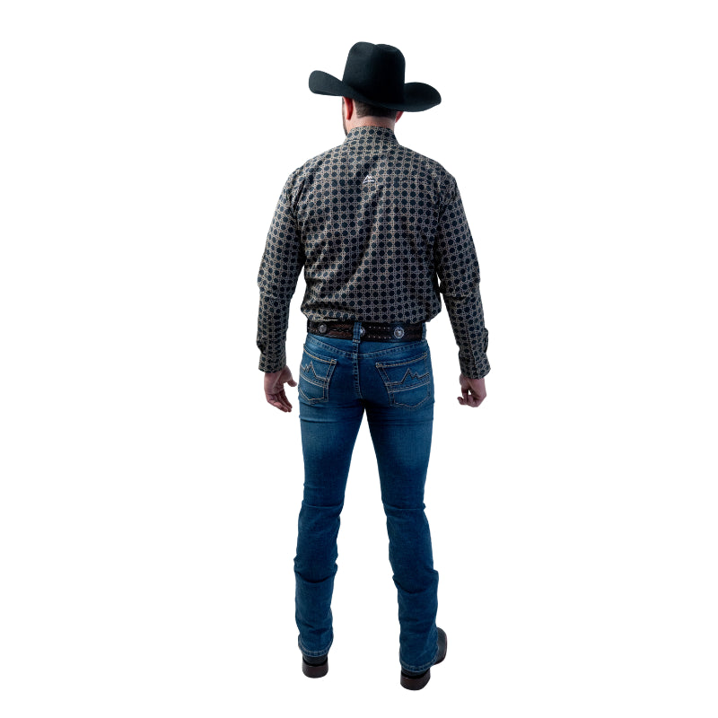 Camisa Vaquera Caballero Icy Denver Biznaga Negra