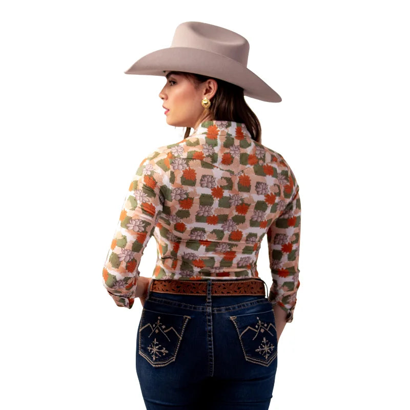 Camisa Mujer Icy Denver Estampado Cactus