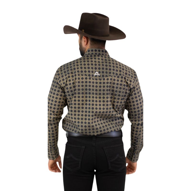 Camisa Vaquera Caballero Icy Denver Biznaga Negra