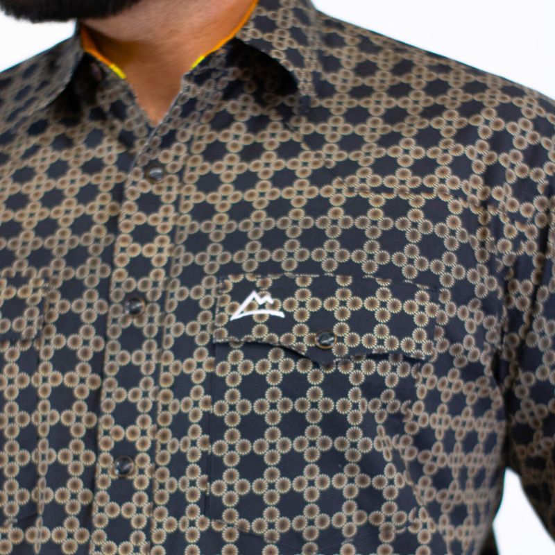 Camisa Vaquera Caballero Icy Denver Biznaga Negra