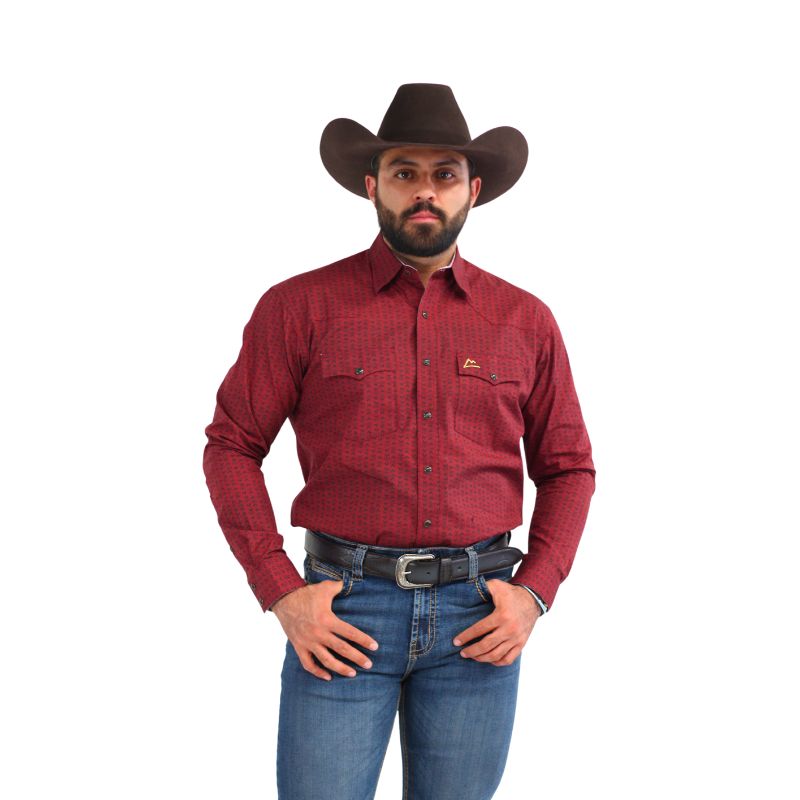 Camisa Vaquera Hombre Icy Denver Estampado Gallo