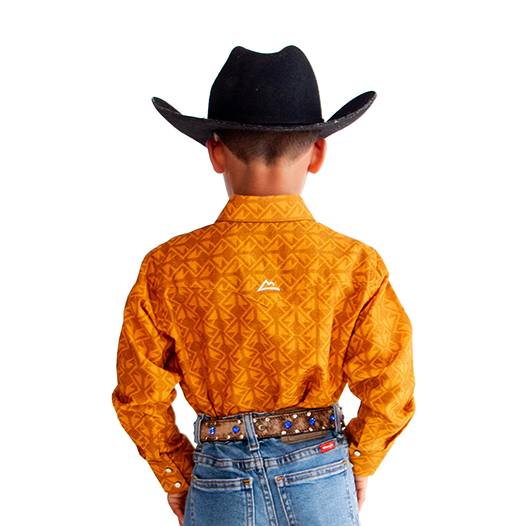 Camisa Kids Nativo Mostaza CKD033