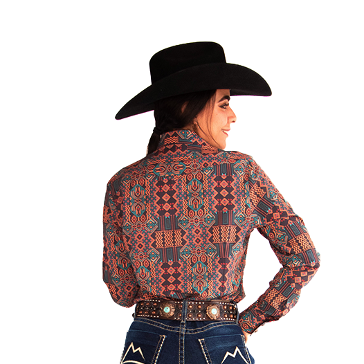 Camisa Vaquera Ethnic Tribal