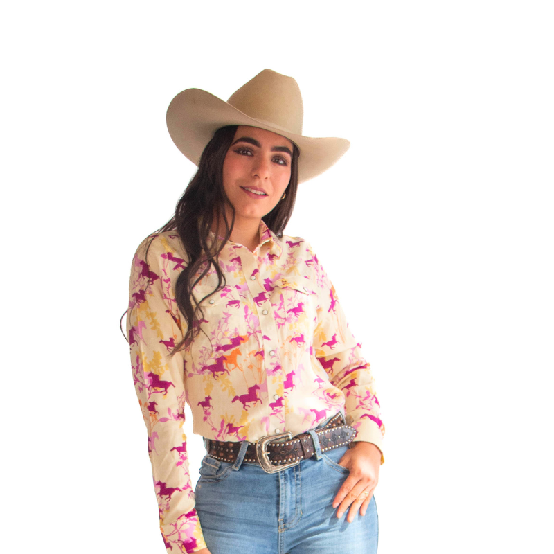 Camisa Vaquera Flores Amarillas