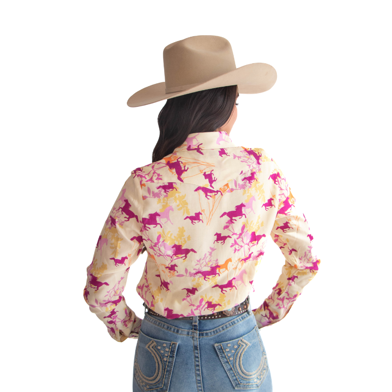 Camisa Vaquera Flores Amarillas