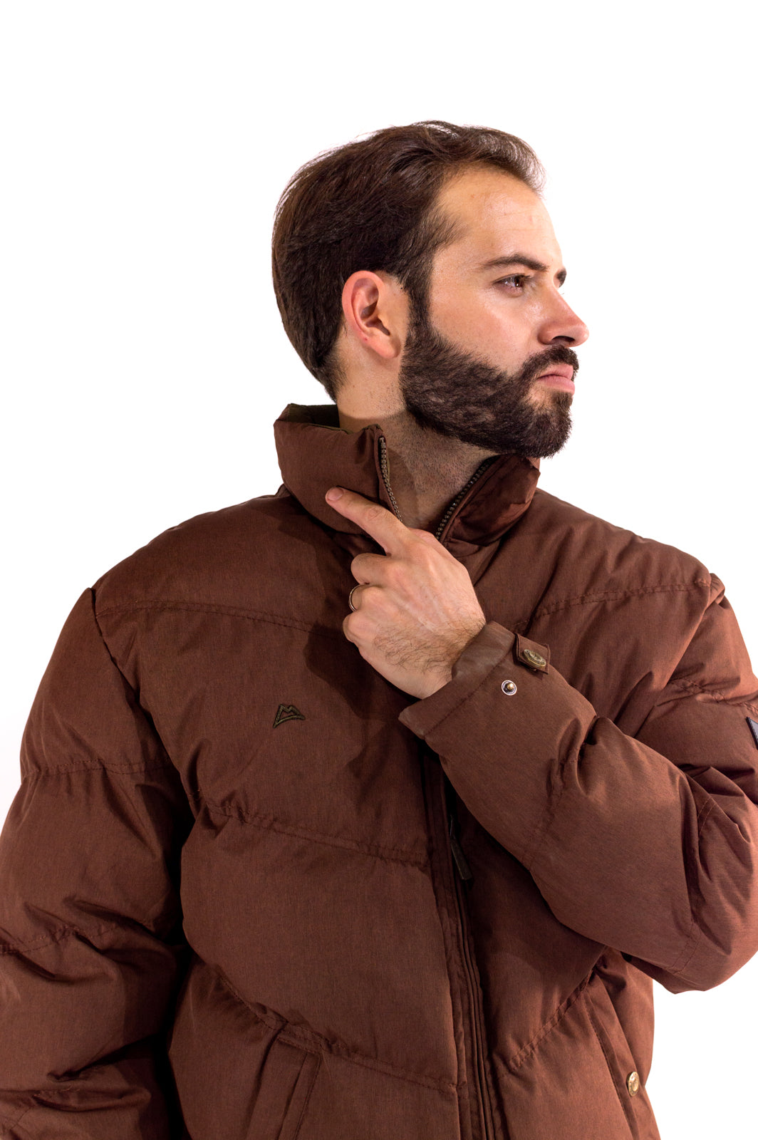 Chamarra Caballero Doble Vista Red Coffee/Dark Olive